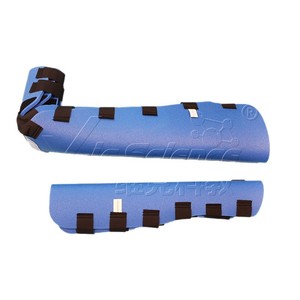 Attelles de jambe malléables en polymère haute densité pour la fixation orthopédique, le sauvetage minier et les premiers secours en extérieur ; entièrement portables. - Product Image 5