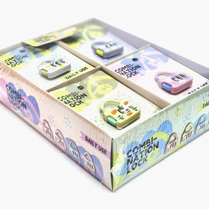 Candado de equipaje pequeño personalizable con alta seguridad Nuevo diseño Aspecto lindo Candado de combinación de aleación de zinc con 3 ruedas digitales - Product Image 4