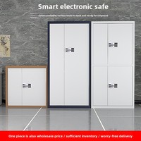 Armoire de classement financière en acier pour bureau avec serrure à code, tiroirs à sécurité électronique par empreinte digitale et design moderne