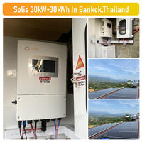 Système d'énergie solaire hors réseau Solis 50KW 100KW 150KW Système d'onduleur solaire hybride