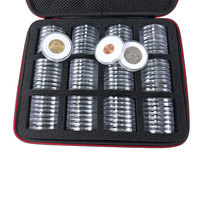 Boîte de rangement en cuir plastique imperméable EVA avec logo personnalisé pour l'organisation de pièces de monnaie