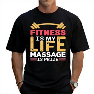 T-shirt décontracté rétro en coton pour homme, 180 g/m², manches courtes, écologique, respirant, avec impression de citation, vente en gros en vrac, entrepôt USA, logistique - Product Image 1