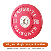 Discos de Peso de Competición Premium con Núcleo de Acero y Revestimiento de Goma, Orificio de 50 mm, para Entrenamiento de Fuerza Profesional y Gimnasio en Casa