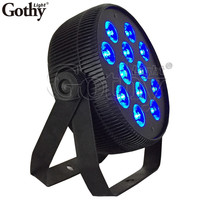 Paquete de 12 Luces de Proyección RGBW DMX512 de 10W, 120W, Aleación de Aluminio, Alto CRI 90
