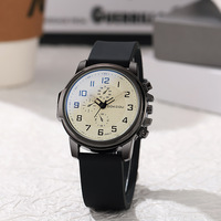 Montre polyvalente pour couple, style preppy pour lycéens (garçons et filles), tendance littéraire rétro pour les examens, décontractée et élégante.