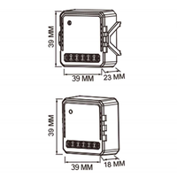 Module de relais intelligent Larkkey Tuya Smart Life Zigbee pour le contrôle du moteur de stores et volets roulants, ouverture, arrêt, fermeture, 3 boutons