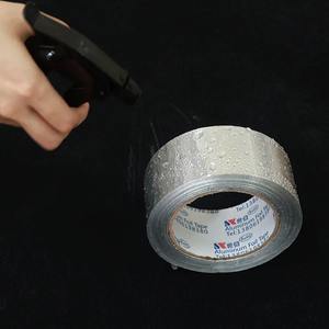 סרט דבק אלומיניום תעשייתי להדבקת משטחי מתכת ולחיצוניים בטמפרטורות גבוהות, סרט אלומיניום לחימום, אוורור ומיזוג אוויר (HVAC) - Product Image 2