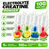 OLLI Bouteille de Créatine Électrolytique en Poudre Saveur Matcha 5G Créatine + 500MG Mélange d'Électrolytes Croissance Musculaire Récupération