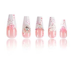 <span class=keywords><strong>Faux</strong></span> <span class=keywords><strong>ongles</strong></span> en ABS de haute qualité, blancs, Love, 24 pièces, pointes françaises, à presser, pour <span class=keywords><strong>mariée</strong></span>, femmes, vente en gros - Product Image 4