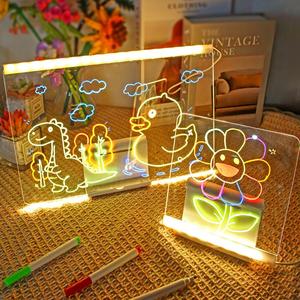 Innovative Kids LED Light up <b>Drawing</b> Board, Acrylic Handwriting Plate, for Business Gifts & Holiday Decorations - Product Image 2