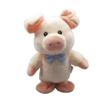 Электрическая говорящая игрушка на заказ, танцующие животные, милая мягкая мультяшная плюшевая игрушка со звуком свиньи