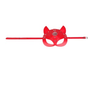 Masque de renard en cuir PU pour adultes, bandeau pour jeu de rôle, accessoires amusants pour couples, noir, rouge, rose, violet - Product Image 5