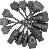 Câble adaptateur de diagnostic pour camions lourds, 8 pièces, pour Volvo Scania MAN DAF, faisceau de câblage de scanner OBD2, J1939 J1708, conforme RoHS