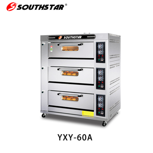 Four <span class=keywords><strong>à</strong></span> gaz commercial Southstar <span class=keywords><strong>à</strong></span> 3 niveaux et 6 plateaux, populaire, avec option de carreaux de <span class=keywords><strong>pierre</strong></span> et de vapeur - Product Image 1