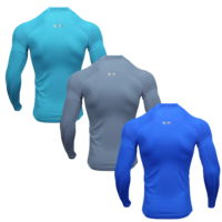T-shirt à manches longues en tricot pour homme, antibactérien, à compression, garantie de qualité, fonctionnel, en tissu respirant