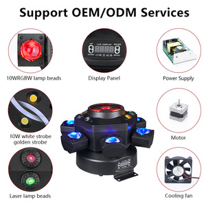 OEM/ODM đa-mắt và sáu-vũ trang 150W RGBW <span class=keywords><strong>LED</strong></span> di chuyển Đầu KTV Đèn sân khấu <span class=keywords><strong>DMX512</strong></span> Laser Câu lạc bộ Đêm ánh sáng bên đèn - Product Image 6