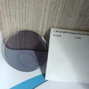 Excelente <span class=keywords><strong>Precio</strong></span> de grado de calidad <span class=keywords><strong>Lentes</strong></span> fotocromáticas <span class=keywords><strong>bifocales</strong></span> 1,56 con parte superior redonda óptica - Product Image 3