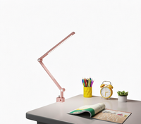 Lampe de bureau LED noire pliable en métal, CRI 95 élevé, gradation tactile, couleur réglable, pour lecture, dessin, chambre à coucher