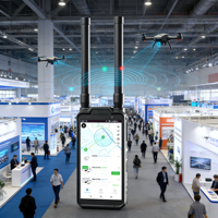 Detector de Drones FS D15 Portátil con Alcance Efectivo de 3KM, Sistema de Detección Anti-Drones, Detector de UAV FPV de Mano con WiFi de Plástico