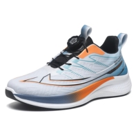 Sepatu Olahraga Kasual Pria Musim Panas Kampus, Model Trendi, Bahan Mesh Berkualitas Tinggi, Lembut, Solid, Bernapas, Ringan, Grosir Kustom