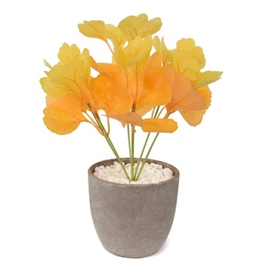 Feuillage artificiel, brins de <span class=keywords><strong>Ginkgo</strong></span> <span class=keywords><strong>biloba</strong></span> verts pour la décoration intérieure, les arrangements en pot et les murs végétaux - Product Image 4