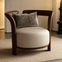 Fauteuil de luxe en teck doré avec structure en fil d'or, design moderne et décontracté, écologique, utilisation multi-espaces, mobilier de salle à manger et d'hôtel