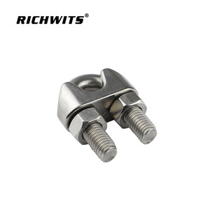 คลิปหนีบสายสลิงสแตนเลส RICHWITS รูปตัวยู สำหรับจัดการสายสลิง - Product Image 3