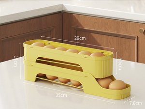 Supporto per uova trasparente multifunzione per iniezione multistrato impilabile vassoio per uova per <span class=keywords><strong>frigorifero</strong></span> - Product Image 3
