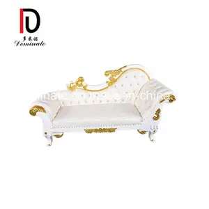 Mewah Gaya Kerajaan Golden Silver Sofa Set Furniture untuk Pernikahan