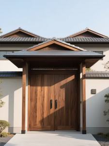 La <span class=keywords><strong>porte</strong></span> principale est conçue comme une <span class=keywords><strong>porte</strong></span> <span class=keywords><strong>d</strong></span>'<span class=keywords><strong>entrée</strong></span> <span class=keywords><strong>en</strong></span> <span class=keywords><strong>bois</strong></span> à double battant, adaptée aux portes <span class=keywords><strong>en</strong></span> <span class=keywords><strong>bois</strong></span> utilisées dans les maisons - Product Image 5