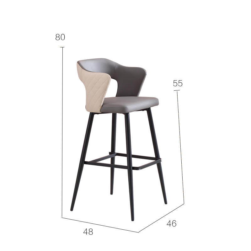 เก้าอี้สูง (สีเทา)