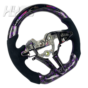 Accesorios Interiores para Automóviles, Volante Deportivo de Fibra de Carbono Forjado para Hyundai Elantra <span class=keywords><strong>N</strong></span> I30N I20n con Pantalla LED de RPM - Product Image 2