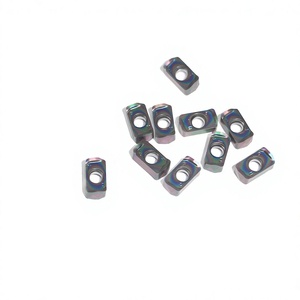 Inserto de Carburo de Tungsteno con Recubrimiento Nano Rainbow para la Industria de Fabricación de Moldes en EE. UU., Inserto de Corte Indexable de Doble Cara - Product Image 1