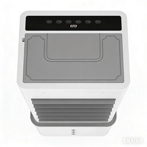 Ventilateur rafraîchisseur d'air portable à eau avec cristaux de glace, vent naturel oscillant gauche et droite, bruit de 50 dB, alimentation électrique - Product Image 3