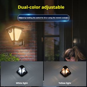 <span class=keywords><strong>Lampe</strong></span> solaire à pilier RGB pour extérieur, indice de protection IP65, avec matériau ABS imperméable, LED intégrée pour poteau, mur ou arbre, batterie incluse - Product Image 2