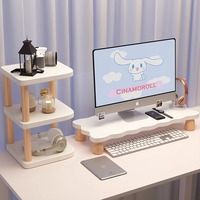 Support de bureau double niveau pour ordinateur avec socle de moniteur et rangement pour ordinateur portable, type à insertion par boulons