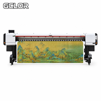 Impresora UV de rollo a rollo GCLOR Deluxejet3200U1 de 3.2m con doble carril de 1500mm I3200-U1 para impresión 3D en relieve, papel tapiz, PVC y cuero