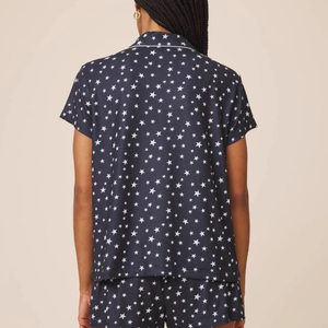 Conjunto de Pijama para Mujer <span class=keywords><strong>con</strong></span> Estampado de Estrellas, Moda 2026, Manga Corta y Pantalones Cortos, Conjunto Cómodo para Dormir - Product Image 4