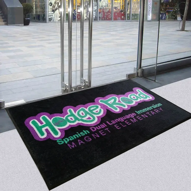 Wholesale custom printed logo mat factory customized doormat