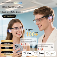 Lunettes Intelligentes IA Décontractées pour Hommes et Femmes, Tendance, Protection UV, Sans Fil, pour Lecture Musicale, Fonctionnalités de Traduction, Cyclisme