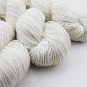 Lotus <strong>Yarns</strong> 400m/100g Merino Silk <strong>Ramie</strong> Sock Weight Blended Natural White for Hand Dye Hand Knitting <strong>Yarn</strong> for Hand Dye - Product Image 6