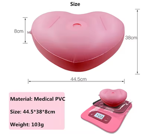 Coussin gonflable en forme de cœur, utilisable comme siège pour dildo, masturbateur féminin, facile à ranger et à nettoyer, mobilier sexuel, <span class=keywords><strong>jouet</strong></span> pour adultes 3P - Product Image 6