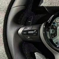 Volant en cuir pleine fleur semi-perforé Plug and Play pour BMW M240i 328i 535i G42 X5 F15 M240i M3 M5 M6 340i E91 F30
