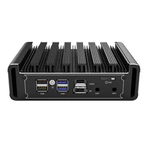 N5105 All In 1 Industrial Computer Ros 4X Intel Barebone Mini Pc Pfsense Firewall Fanless Soft Router