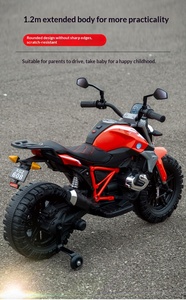 Moto Elettrica per Bambini Rosso Flam, Moto Giocattolo a Due Posti con Batteria Ricaricabile, <span class=keywords><strong>Auto</strong></span> Giocattolo Grande per Bambini 2-8 Anni, per Ragazzi e Ragazze - Product Image 6