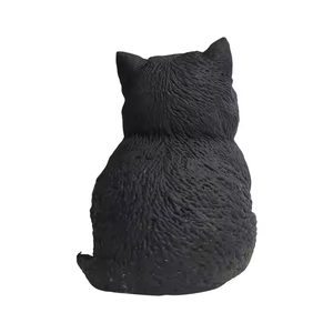 Jouets en TPR personnalisés, mignons et doux, en forme de chat noir, jouets à presser pour soulager le stress et l'anxiété - Product Image 2