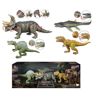 Juego de Juguetes de Dinosaurios Realistas, <span class=keywords><strong>Mosasaurus</strong></span>, Sterrholophus, Marsh Spinosaurus, Tiranosaurio, con Sonido Simulado - Product Image 1