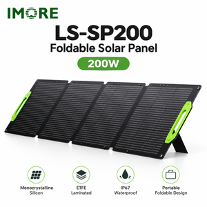 <b>200W</b> Foldable Photovoltaic <b>Solar</b> <b>Panel</b> ETFE IP67 with MC4 for Portable Power Stations RV Camping Travel and Outdoor Charging - Product Image 1
