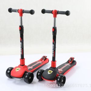 Childrens Scooter Foldable <b>Three</b> Wheel Height Adjustable For Ages 2 4 Years Kids Ride On Toy - Product Image 3