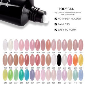 Salone per unghie fai da te Manicure <span class=keywords><strong>Builder</strong></span> estensione rapida indolore Soak Off costruttore LED UV Hard Poly Gel colore smalto per unghie pittura Gel UV - Product Image 1